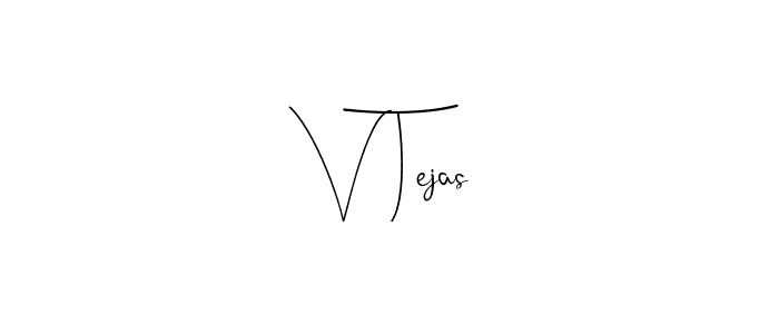 Use a signature maker to create a handwritten signature online. With this signature software, you can design (Andilay-7BmLP) your own signature for name V Tejas. V Tejas signature style 4 images and pictures png