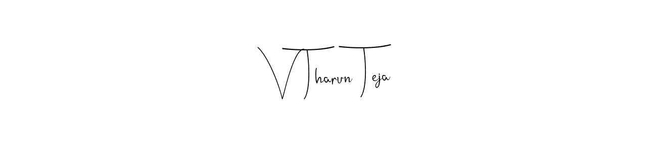 Make a short V Tharun Teja signature style. Manage your documents anywhere anytime using Andilay-7BmLP. Create and add eSignatures, submit forms, share and send files easily. V Tharun Teja signature style 4 images and pictures png