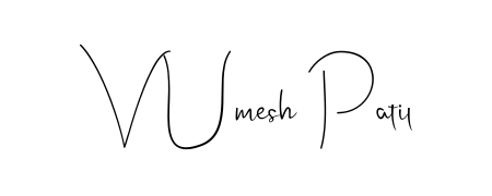 The Andilay-7BmLP handwriting style adds charm and authenticity to name V Umesh Patil. A wonderful choice for personal thank-you notes. V Umesh Patil signature style 4 images and pictures png