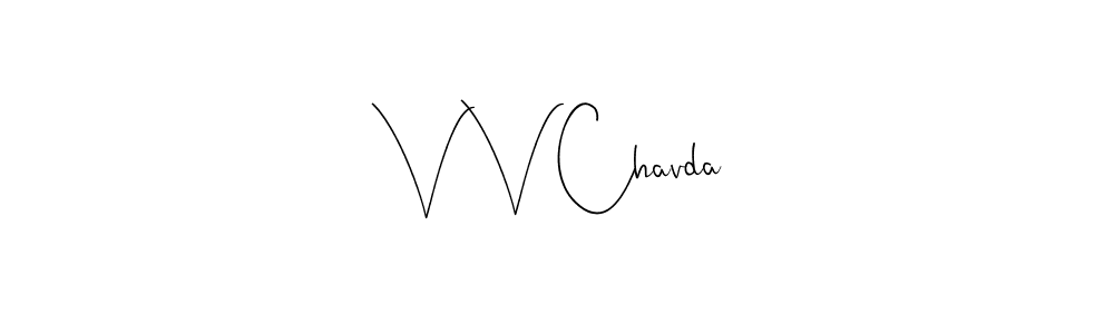 V V Chavda stylish signature style. Best Handwritten Sign (Andilay-7BmLP) for my name. Handwritten Signature Collection Ideas for my name V V Chavda. V V Chavda signature style 4 images and pictures png