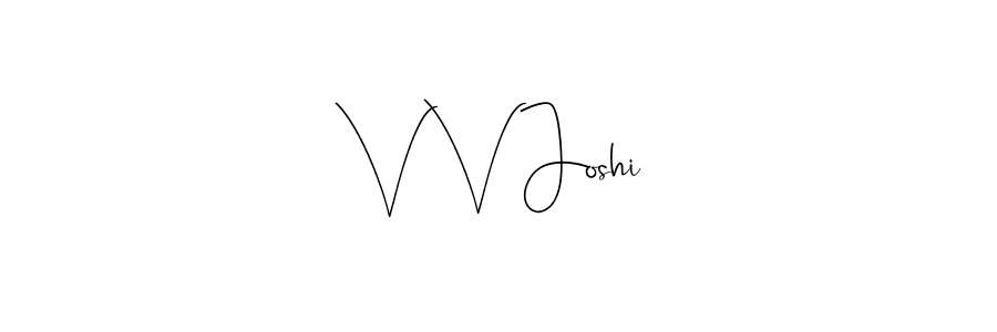 How to make V V Joshi signature? Andilay-7BmLP is a professional autograph style. Create handwritten signature for V V Joshi name. V V Joshi signature style 4 images and pictures png