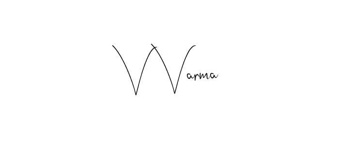 Make a beautiful signature design for name V Varma. With this signature (Andilay-7BmLP) style, you can create a handwritten signature for free. V Varma signature style 4 images and pictures png