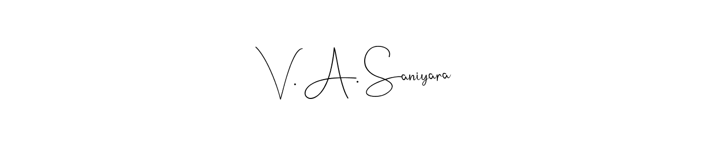 Best and Professional Signature Style for V. A. Saniyara. Andilay-7BmLP Best Signature Style Collection. V. A. Saniyara signature style 4 images and pictures png