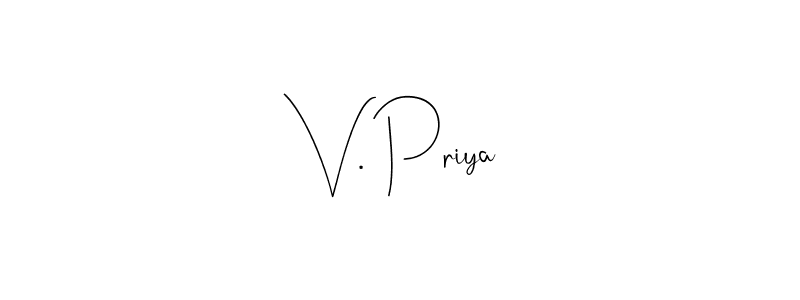 Make a beautiful signature design for name V. Priya. Use this online signature maker to create a handwritten signature for free. V. Priya signature style 4 images and pictures png