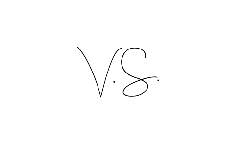 V. S. stylish signature style. Best Handwritten Sign (Andilay-7BmLP) for my name. Handwritten Signature Collection Ideas for my name V. S.. V. S. signature style 4 images and pictures png