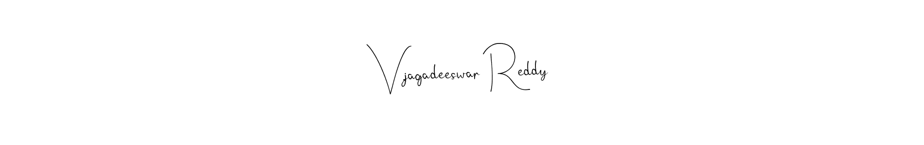 The best way (Andilay-7BmLP) to make a short signature is to pick only two or three words in your name. The name V.jagadeeswar Reddy include a total of six letters. For converting this name. V.jagadeeswar Reddy signature style 4 images and pictures png