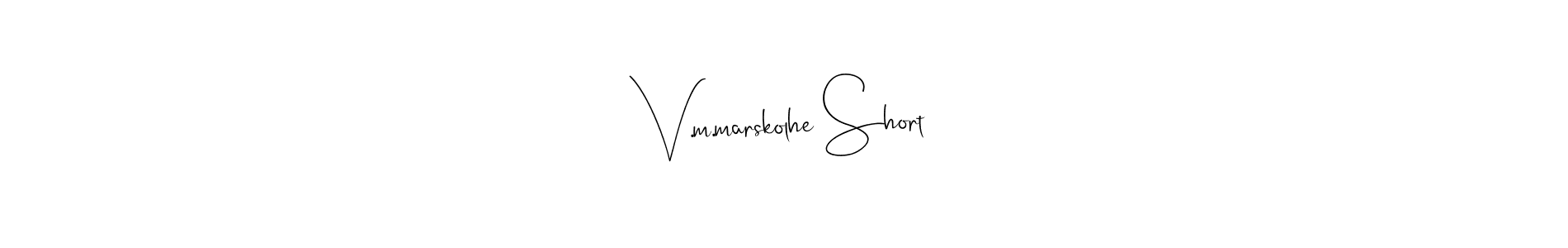 if you are searching for the best signature style for your name V.m.marskolhe Short. so please give up your signature search. here we have designed multiple signature styles  using Andilay-7BmLP. V.m.marskolhe Short signature style 4 images and pictures png