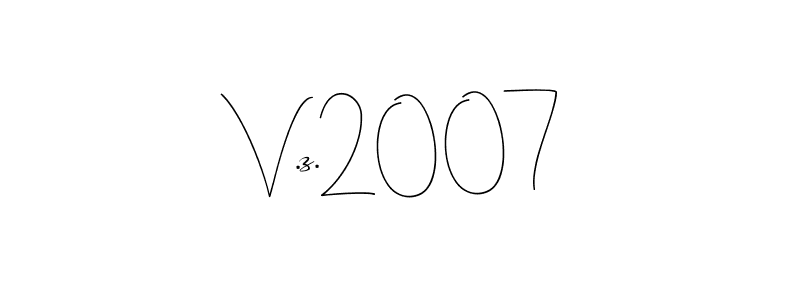 Use a signature maker to create a handwritten signature online. With this signature software, you can design (Andilay-7BmLP) your own signature for name V.z.2007. V.z.2007 signature style 4 images and pictures png