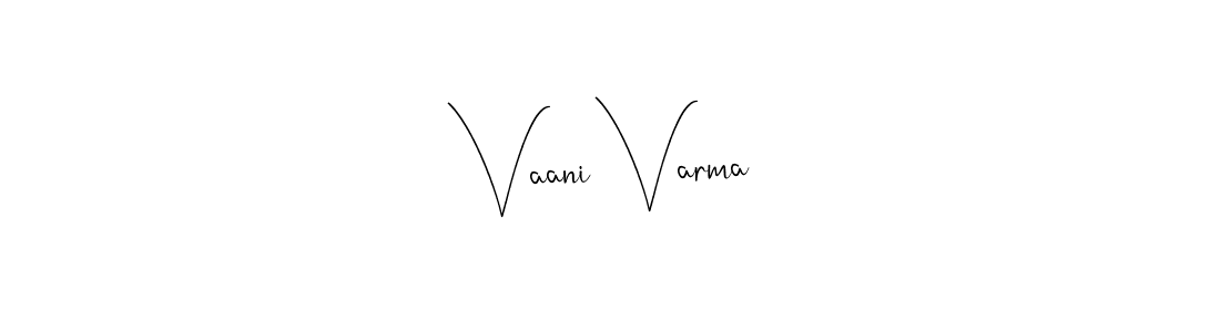 The best way (Andilay-7BmLP) to make a short signature is to pick only two or three words in your name. The name Vaani Varma include a total of six letters. For converting this name. Vaani Varma signature style 4 images and pictures png