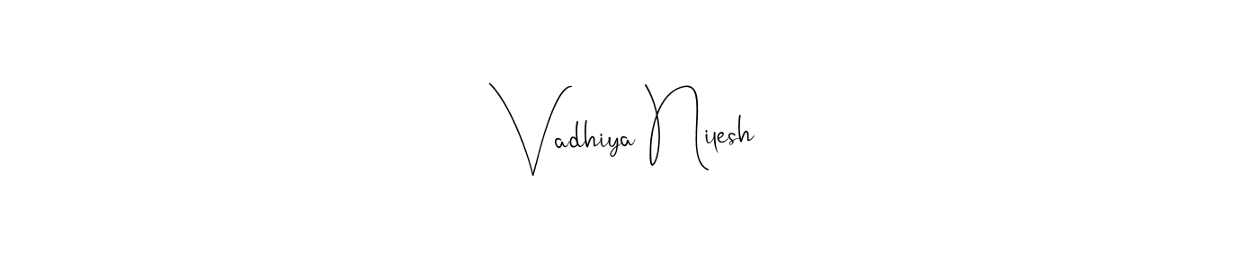 Best and Professional Signature Style for Vadhiya Nilesh. Andilay-7BmLP Best Signature Style Collection. Vadhiya Nilesh signature style 4 images and pictures png