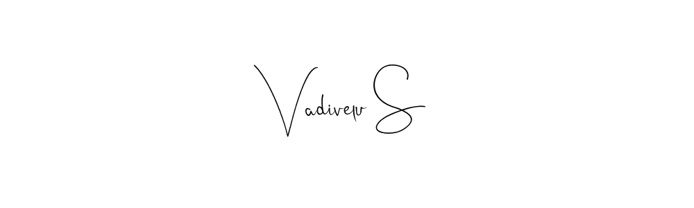 Similarly Andilay-7BmLP is the best handwritten signature design. Signature creator online .You can use it as an online autograph creator for name Vadivelu S. Vadivelu S signature style 4 images and pictures png