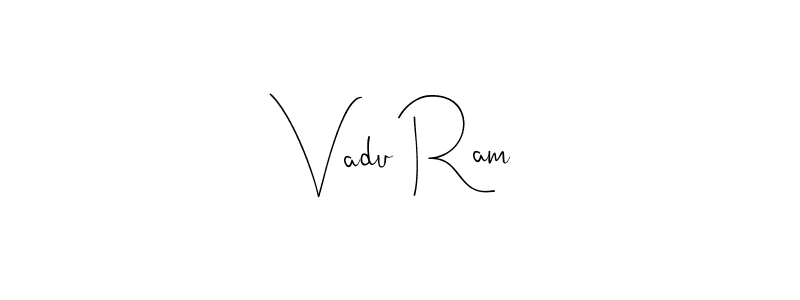 Once you've used our free online signature maker to create your best signature Andilay-7BmLP style, it's time to enjoy all of the benefits that Vadu Ram name signing documents. Vadu Ram signature style 4 images and pictures png