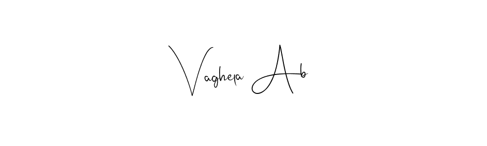 The best way (Andilay-7BmLP) to make a short signature is to pick only two or three words in your name. The name Vaghela Ab include a total of six letters. For converting this name. Vaghela Ab signature style 4 images and pictures png