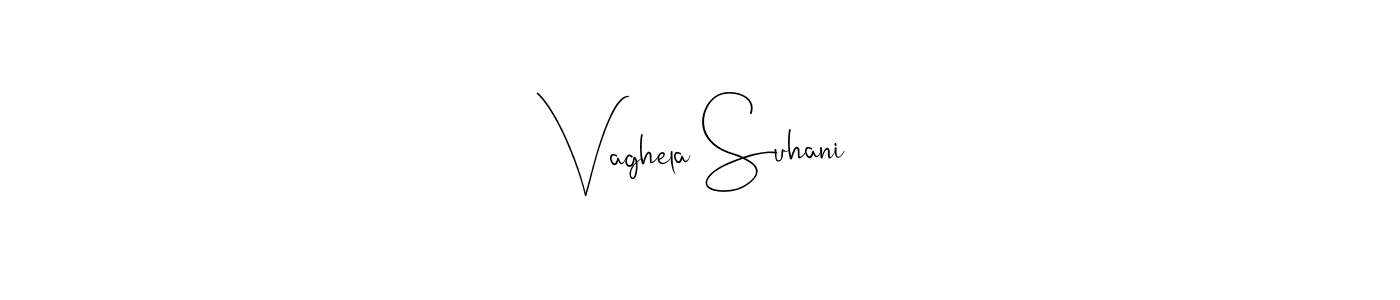 Best and Professional Signature Style for Vaghela Suhani. Andilay-7BmLP Best Signature Style Collection. Vaghela Suhani signature style 4 images and pictures png