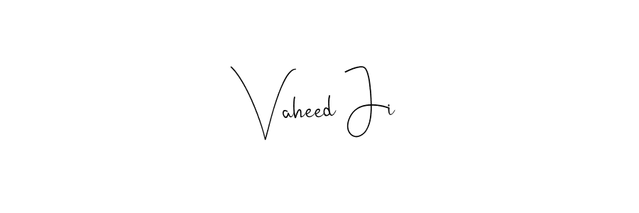 if you are searching for the best signature style for your name Vaheed Ji. so please give up your signature search. here we have designed multiple signature styles  using Andilay-7BmLP. Vaheed Ji signature style 4 images and pictures png