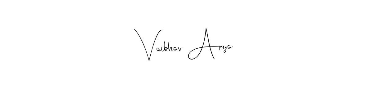 The best way (Andilay-7BmLP) to make a short signature is to pick only two or three words in your name. The name Vaibhav Arya include a total of six letters. For converting this name. Vaibhav Arya signature style 4 images and pictures png