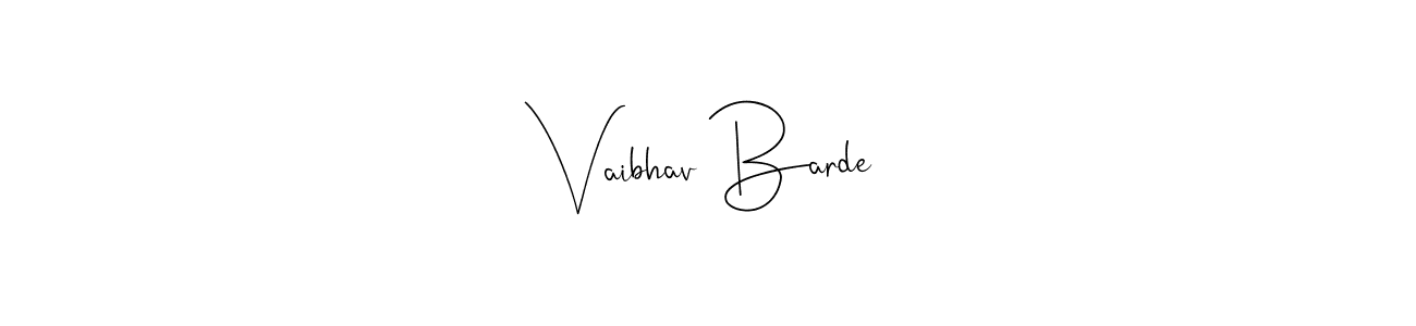 Make a beautiful signature design for name Vaibhav Barde. Use this online signature maker to create a handwritten signature for free. Vaibhav Barde signature style 4 images and pictures png