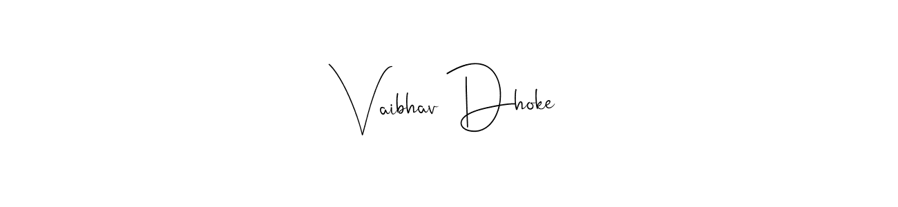 See photos of Vaibhav Dhoke official signature by Spectra . Check more albums & portfolios. Read reviews & check more about Andilay-7BmLP font. Vaibhav Dhoke signature style 4 images and pictures png