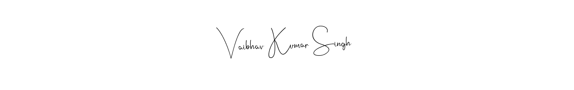 How to Draw Vaibhav Kumar Singh signature style? Andilay-7BmLP is a latest design signature styles for name Vaibhav Kumar Singh. Vaibhav Kumar Singh signature style 4 images and pictures png