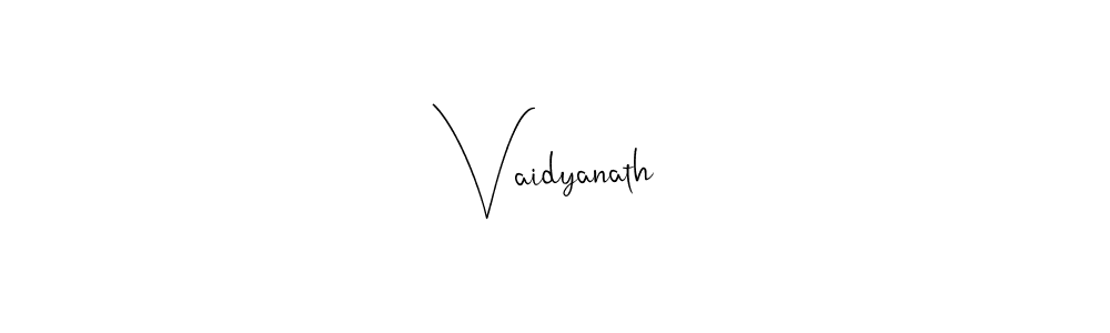 Vaidyanath stylish signature style. Best Handwritten Sign (Andilay-7BmLP) for my name. Handwritten Signature Collection Ideas for my name Vaidyanath. Vaidyanath signature style 4 images and pictures png