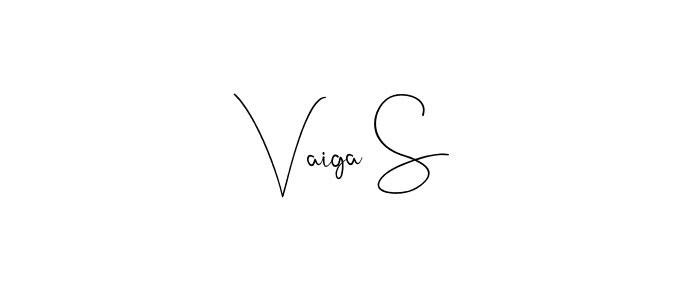 Use a signature maker to create a handwritten signature online. With this signature software, you can design (Andilay-7BmLP) your own signature for name Vaiga S. Vaiga S signature style 4 images and pictures png