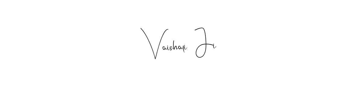 Andilay-7BmLP is a professional signature style that is perfect for those who want to add a touch of class to their signature. It is also a great choice for those who want to make their signature more unique. Get Vaishali  Ji name to fancy signature for free. Vaishali  Ji signature style 4 images and pictures png