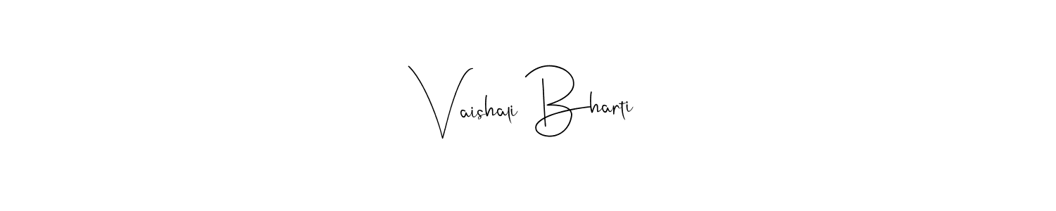 Once you've used our free online signature maker to create your best signature Andilay-7BmLP style, it's time to enjoy all of the benefits that Vaishali Bharti name signing documents. Vaishali Bharti signature style 4 images and pictures png