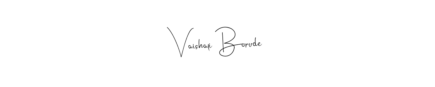 Also You can easily find your signature by using the search form. We will create Vaishali Borude name handwritten signature images for you free of cost using Andilay-7BmLP sign style. Vaishali Borude signature style 4 images and pictures png