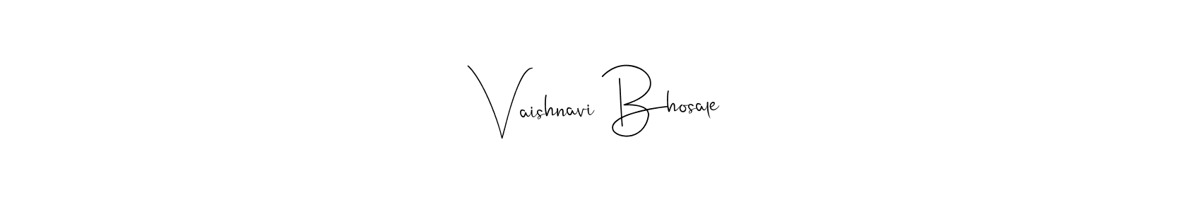 You should practise on your own different ways (Andilay-7BmLP) to write your name (Vaishnavi Bhosale) in signature. don't let someone else do it for you. Vaishnavi Bhosale signature style 4 images and pictures png