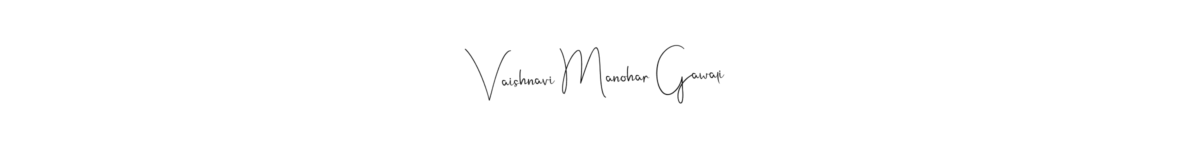 Once you've used our free online signature maker to create your best signature Andilay-7BmLP style, it's time to enjoy all of the benefits that Vaishnavi Manohar Gawali name signing documents. Vaishnavi Manohar Gawali signature style 4 images and pictures png