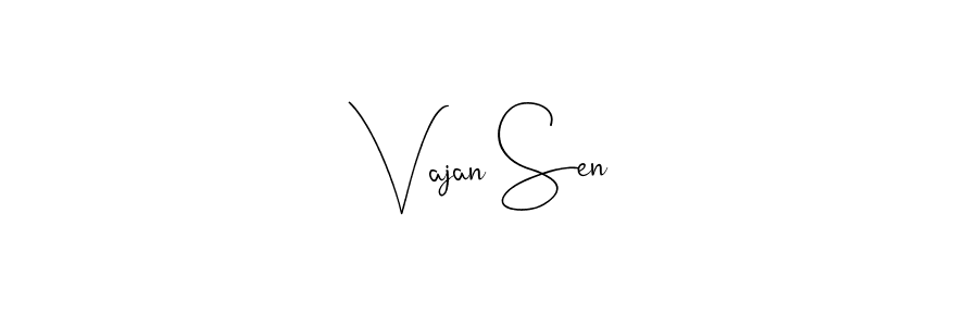 The best way (Andilay-7BmLP) to make a short signature is to pick only two or three words in your name. The name Vajan Sen include a total of six letters. For converting this name. Vajan Sen signature style 4 images and pictures png