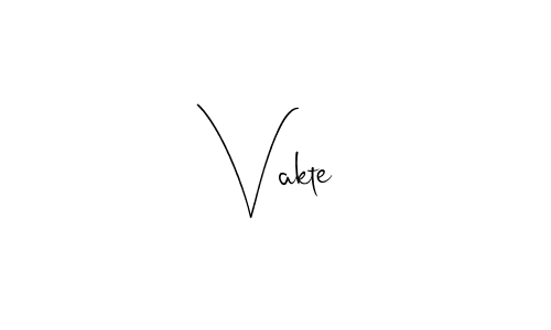 Make a beautiful signature design for name Vakte. With this signature (Andilay-7BmLP) style, you can create a handwritten signature for free. Vakte signature style 4 images and pictures png