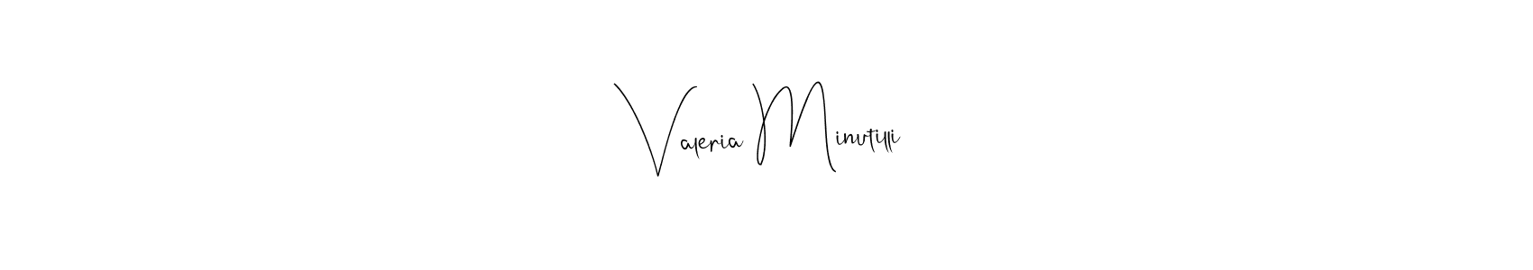 Also we have Valeria Minutilli name is the best signature style. Create professional handwritten signature collection using Andilay-7BmLP autograph style. Valeria Minutilli signature style 4 images and pictures png