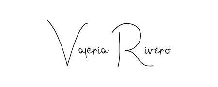 Looking for an artistic signature for Valeria Rivero? The Andilay-7BmLP calligraphy style gives a sophisticated flow suitable for business cards and emails. Valeria Rivero signature style 4 images and pictures png