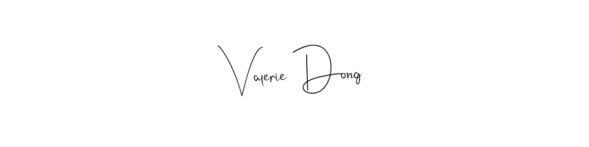 if you are searching for the best signature style for your name Valerie Dong. so please give up your signature search. here we have designed multiple signature styles  using Andilay-7BmLP. Valerie Dong signature style 4 images and pictures png