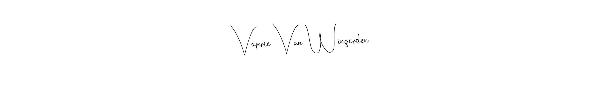 Andilay-7BmLP is a professional signature style that is perfect for those who want to add a touch of class to their signature. It is also a great choice for those who want to make their signature more unique. Get Valerie Van Wingerden name to fancy signature for free. Valerie Van Wingerden signature style 4 images and pictures png