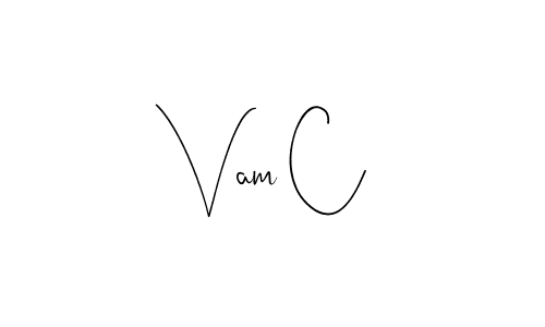 You can use this online signature creator to create a handwritten signature for the name Vam C. This is the best online autograph maker. Vam C signature style 4 images and pictures png