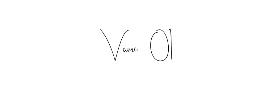 The best way (Andilay-7BmLP) to make a short signature is to pick only two or three words in your name. The name Vamc   01 include a total of six letters. For converting this name. Vamc   01 signature style 4 images and pictures png