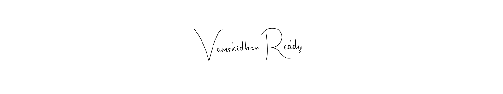 Design your own signature with our free online signature maker. With this signature software, you can create a handwritten (Andilay-7BmLP) signature for name Vamshidhar Reddy. Vamshidhar Reddy signature style 4 images and pictures png