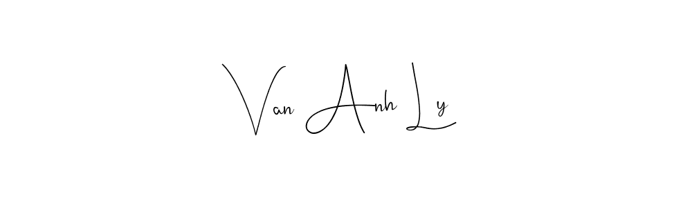 if you are searching for the best signature style for your name Van Anh Ly. so please give up your signature search. here we have designed multiple signature styles  using Andilay-7BmLP. Van Anh Ly signature style 4 images and pictures png