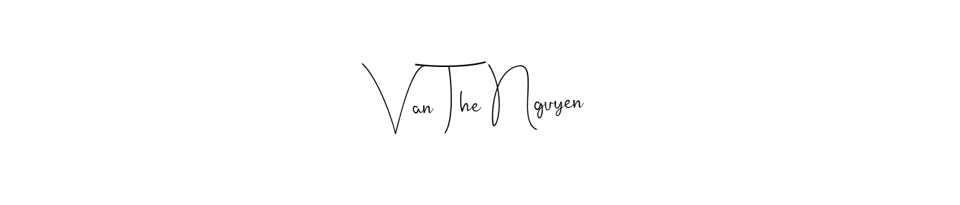 Create a beautiful signature design for name Van The Nguyen. With this signature (Andilay-7BmLP) fonts, you can make a handwritten signature for free. Van The Nguyen signature style 4 images and pictures png