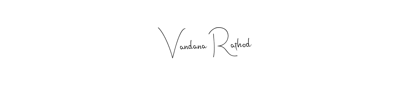 The best way (Andilay-7BmLP) to make a short signature is to pick only two or three words in your name. The name Vandana Rathod include a total of six letters. For converting this name. Vandana Rathod signature style 4 images and pictures png