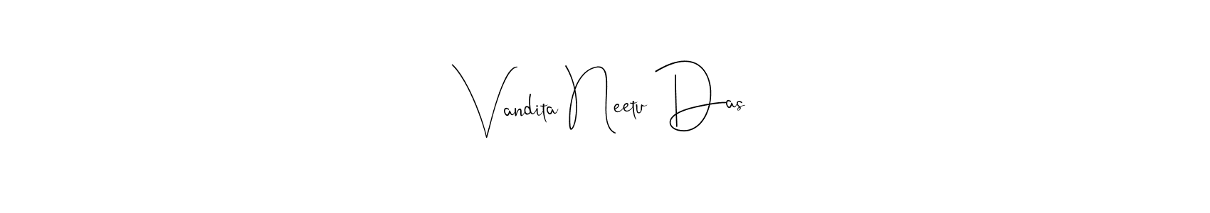 Vandita Neetu Das stylish signature style. Best Handwritten Sign (Andilay-7BmLP) for my name. Handwritten Signature Collection Ideas for my name Vandita Neetu Das. Vandita Neetu Das signature style 4 images and pictures png
