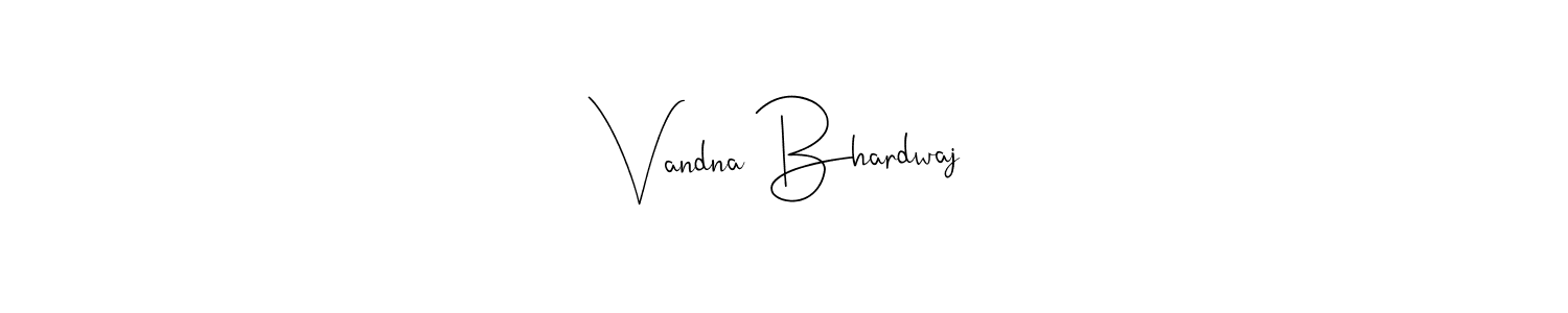 Make a beautiful signature design for name Vandna Bhardwaj. Use this online signature maker to create a handwritten signature for free. Vandna Bhardwaj signature style 4 images and pictures png