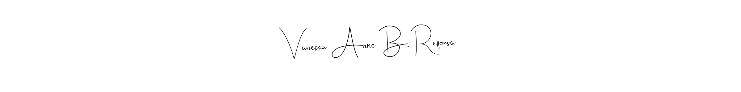 You should practise on your own different ways (Andilay-7BmLP) to write your name (Vanessa Anne B. Rellorsa) in signature. don't let someone else do it for you. Vanessa Anne B. Rellorsa signature style 4 images and pictures png