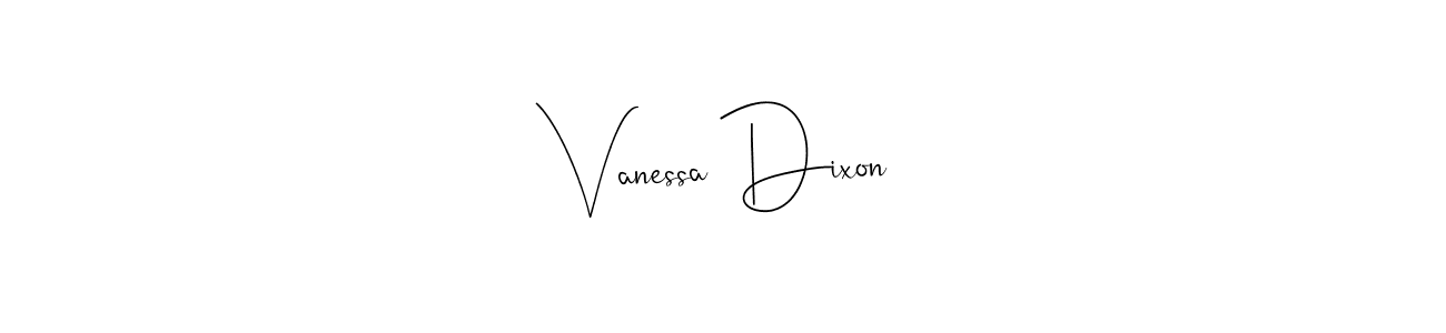 Make a beautiful signature design for name Vanessa Dixon. Use this online signature maker to create a handwritten signature for free. Vanessa Dixon signature style 4 images and pictures png