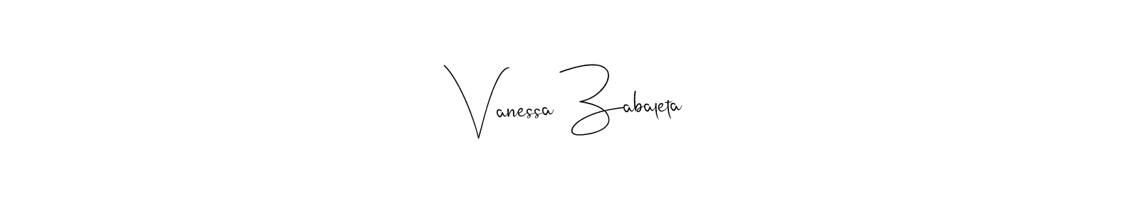 Make a beautiful signature design for name Vanessa Zabaleta. Use this online signature maker to create a handwritten signature for free. Vanessa Zabaleta signature style 4 images and pictures png