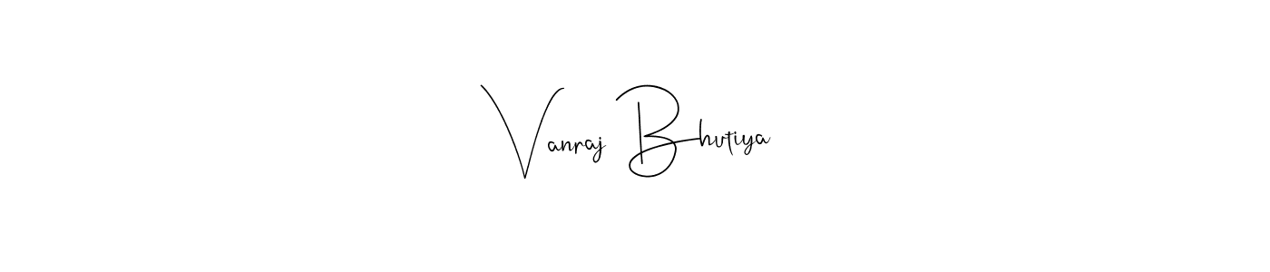 It looks lik you need a new signature style for name Vanraj Bhutiya. Design unique handwritten (Andilay-7BmLP) signature with our free signature maker in just a few clicks. Vanraj Bhutiya signature style 4 images and pictures png