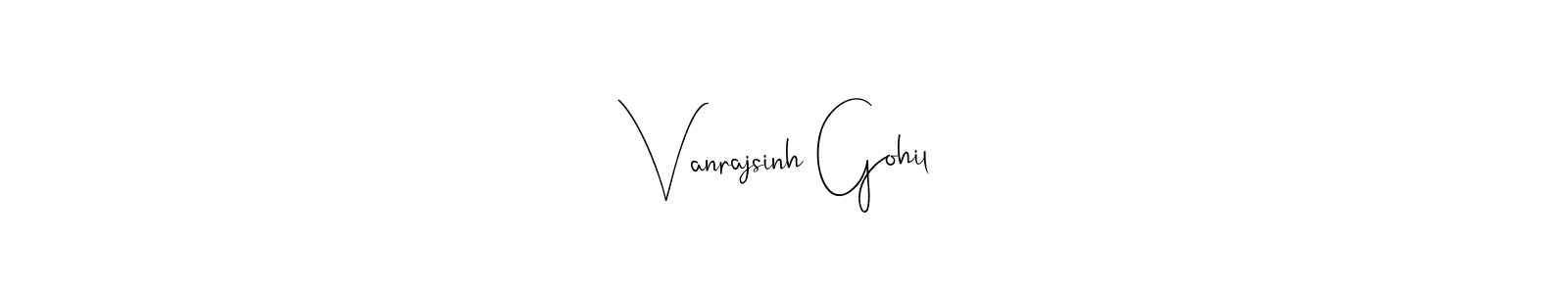 Make a short Vanrajsinh Gohil signature style. Manage your documents anywhere anytime using Andilay-7BmLP. Create and add eSignatures, submit forms, share and send files easily. Vanrajsinh Gohil signature style 4 images and pictures png
