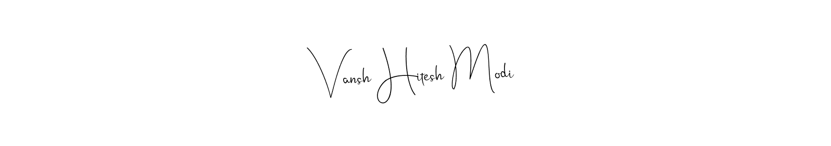 Best and Professional Signature Style for Vansh Hitesh Modi. Andilay-7BmLP Best Signature Style Collection. Vansh Hitesh Modi signature style 4 images and pictures png